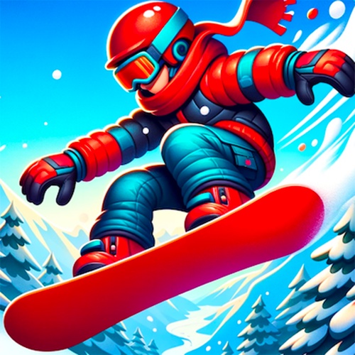 Downhill Snowboard Racing Arcade