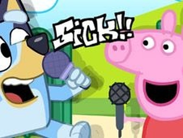FNF Bluey Vs Peppa Pig Online Rhythm Game