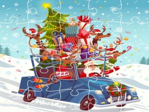 Xmas Trucks Jigsaw Puzzle Game