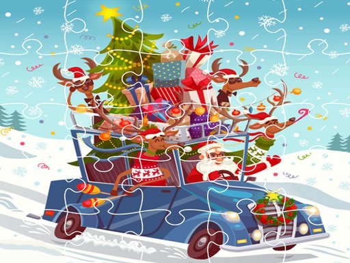 Xmas Trucks Jigsaw Puzzle Game